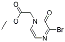 2-(3-溴-2-吡嗪酮-1(2H)-基)乙酸乙酯 结构式