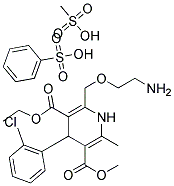 甲磺酸氨氯地平 结构式