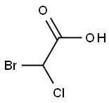 BROMOCHLOROACETIC ACID SOLUTION 100UG/ML IN T-BUTYLMETHYL ETHER 5X1ML 结构式