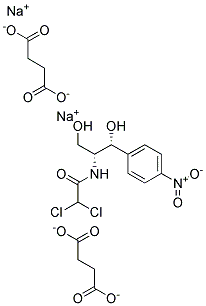氯霉素二琥珀酸二钠 结构式