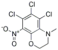 5,6,7-TRICHLORO-4-METHYL-8-NITRO-3,4-DIHYDRO-2H-1,4-BENZOXAZINE, TECH 结构式