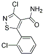 3-CHLORO-5-(2-CHLOROPHENYL)ISOTHIAZOLE-4-CARBOXAMIDE, TECH 结构式