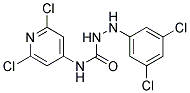 N1-(2,6-DICHLORO-4-PYRIDYL)-2-(3,5-DICHLOROPHENYL)HYDRAZINE-1-CARBOXAMIDE, TECH 结构式