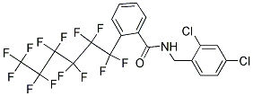 N-(2,4-DICHLOROBENZYL)-2-(1,1,2,2,3,3,4,4,5,5,6,6,6-TRIDECAFLUOROHEXYL)BENZAMIDE, TECH 结构式