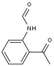N-(2-ACETYLPHENYL)FORMAMIDE, TECH 结构式