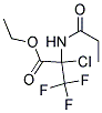 ETHYL 2-CHLORO-3,3,3-TRIFLUORO-2-(PROPIONYLAMINO)PROPANOATE, TECH 结构式