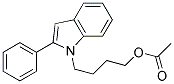 4-(2-PHENYL-1H-INDOL-1-YL)BUTYL ACETATE, TECH 结构式