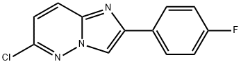 6-Chloro-2-(4-fluorophenyl)imidazo[1,2-b]pyridazine 结构式