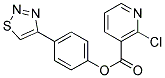4-(1,2,3-THIADIAZOL-4-YL)PHENYL 2-CHLORONICOTINATE 结构式