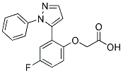 [4-FLUORO-2-(1-PHENYL-1H-PYRAZOL-5-YL)PHENOXY]ACETIC ACID 结构式