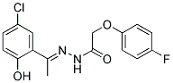 N'-[(1E)-1-(5-CHLORO-2-HYDROXYPHENYL)ETHYLIDENE]-2-(4-FLUOROPHENOXY)ACETOHYDRAZIDE 结构式