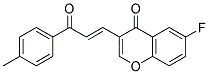 6-FLUORO-3-((E)-3-OXO-3-P-TOLYL-PROPENYL)-CHROMEN-4-ONE 结构式