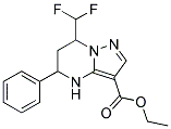 7-DIFLUOROMETHYL-5-PHENYL-4,5,6,7-TETRAHYDRO-PYRAZOLO[1,5- A ]PYRIMIDINE-3-CARBOXYLIC ACID ETHYL ESTER 结构式