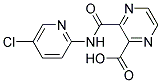 3-(5-CHLOROPYRIDINE-2-CARBAMOYL)-2-PYRAZINECARBOXYLIC ACID 结构式