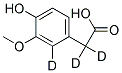 高香草酸-D3 标准品 结构式