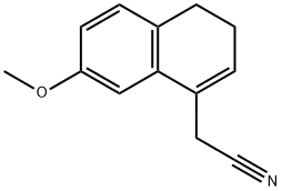 7-甲氧基-3,4-二氢-1-萘基乙腈 结构式