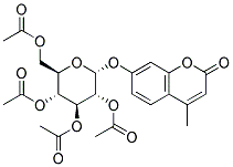 4-METHYLUMBELLIFERYL 2,3,4,6-TETRA-O-ACETYL-A-D-GLUCOPYRANOSIDE 结构式