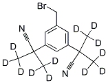 A,a,a',a'-tetra-(methyl-d3)-5-bromomethyl-1,3-benzenediacetonitrile 结构式