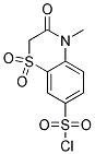 7-CHLOROSULPHONYL-4-METHYL-3-OXO-1,4-BENZOTHIAZINE 1,1-DIOXIDE 结构式