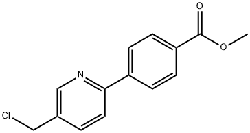 4-(5-(氯甲基)吡啶-2-基)苯甲酸甲酯 结构式