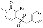 5-(Benzylsulphonyl)-4-bromo-2-methyl-2,3-dihydropyridazin-3-one 结构式