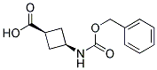 CIS-3-CBZ-AMINOCYCLOBUTANECARBOXLIC ACID 结构式