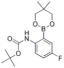 TERT-BUTYL 4-FLUORO-2-(5,5-DIMETHYL-1,3,2-DIOXABORINAN-2-YL)PHENYLCARBAMAT 结构式