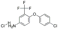 4-(4-氯苯氧基)-3-(三氟甲基)苯胺盐酸盐 结构式