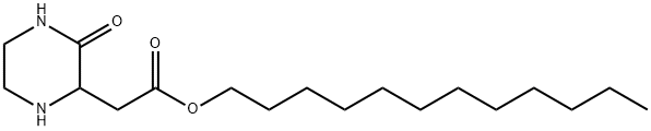 DODECYL 2-(3-OXO-2-PIPERAZINYL)ACETATE 结构式