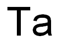 TANTALUM FOIL, 2.0MM (0.08IN) THICK, 99.95% (METALS BASIS) 结构式