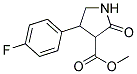 3-甲氧羰基-4-(4`-氟苯基)-2-吡咯啉酮 结构式
