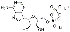 5ˊ-二磷酸腺苷二锂盐 结构式