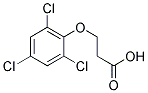 3-(2,4,6-三氯苯氧基)丙酸 结构式