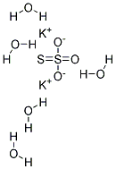 硫代硫酸钾 五水 结构式