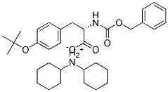 N-苄氧羰基-O-叔丁基-L-酪氨酸二环己铵盐 结构式