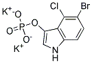 5-溴-4-氯-3-吲哚基磷酸酯钾盐 结构式
