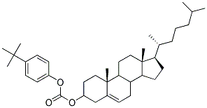 胆甾醇-4-叔丁基苯基碳酸酯 结构式