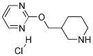 2-(Piperidin-3-ylmethoxy)pyrimidine hydrochloride 结构式