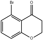 5-溴-4-苯并二氢吡喃酮 结构式
