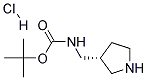 (R)-3-(Boc-aminomethyl)pyrrolidine hydrochloride 结构式