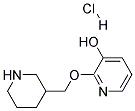 2-(Piperidin-3-ylmethoxy)pyridin-3-ol hydrochloride 结构式