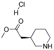 Methyl (R)-3-piperidineacetate hydrochloride 结构式