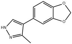 4-(1,3-苯并二唑-5-基)-3-甲基-1H-吡唑 结构式