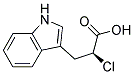 S-2-氯-3-吲哚基丙酸 结构式