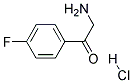 4'-Fluoro-2-aminoacetophenone Hydrochloride 结构式