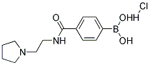 4-[(2-Pyrrolidin-1-ylethyl)carbamoyl]benzeneboronic acid hydrochloride 结构式