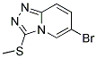 6-Bromo-3-(methylthio)[1,2,4]triazolo[4,3-a]pyridine 结构式