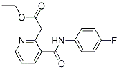 Ethyl 3-[(4-fluoroanilino)carbonyl]pyridin-2-ylacetate 结构式