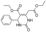 Ethyl 6-(2-ethoxy-2-oxoethyl)-2-oxo-4-phenyl-1,2,3,4-tetrahydropyrimidine-5-carboxylate 结构式