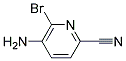 5-Amino-6-bromopyridine-2-carbonitrile 结构式